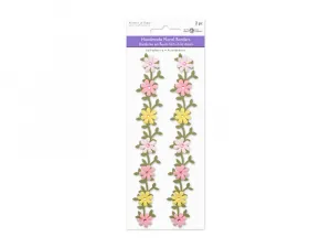 Pretty Paper Floral Border Vine 2 pieces, 6.4"